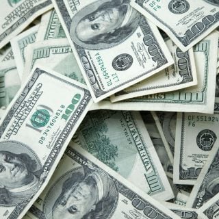 Pile of $100 bills